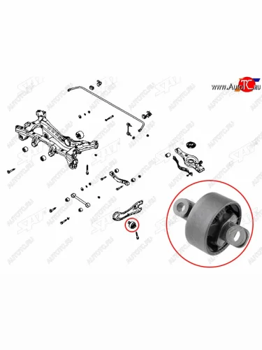 Сайлентблок Hyundai Creta 15-20 (Слева) SAT ST-55274-M0000