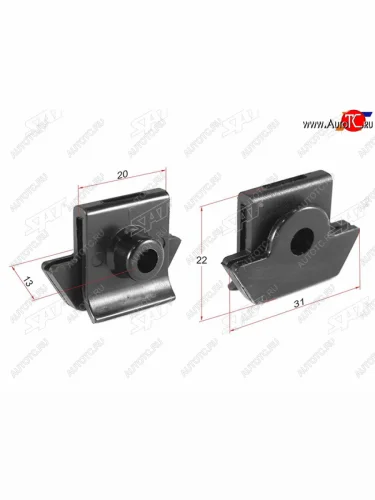 Клипса защиты бампера NISSAN (1 шт.)                                                                 SAT ST-KJ-627