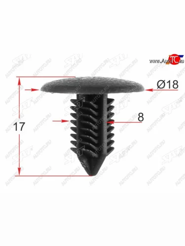 Клипса обшивки кузова SUBARU (1 шт.)                                                                 SAT ST-M12440