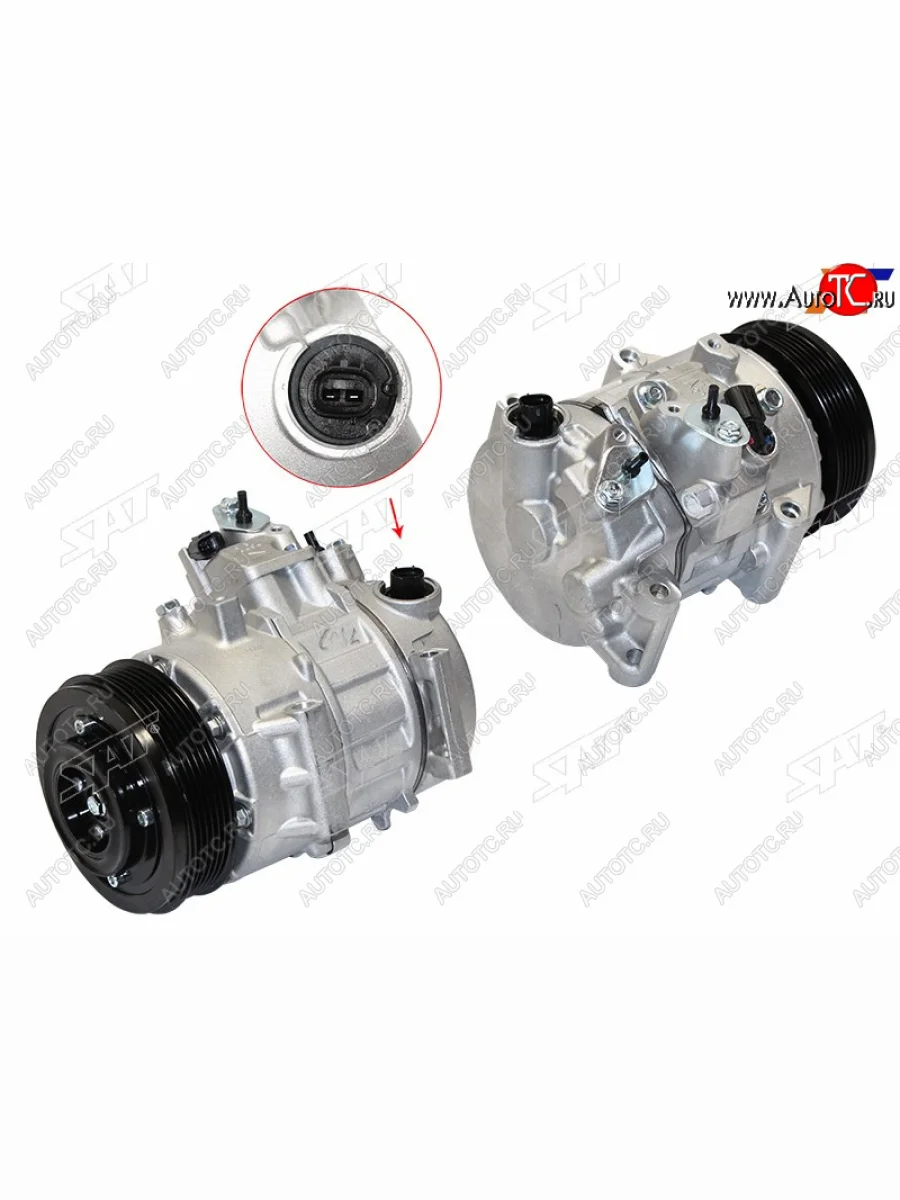 Компрессор кондиционера Toyota Avensis (T270) 08-18  Camry (XV50) 11-21  Corolla (E180,E210) 12-22 SAT ST-TYL6-396-0  в Самаре Самарской области