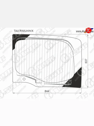 Стекло заднее (Цвет зеленый Обогрев) Honda Stepwgn 15-21 XYG TAA RW/LH/H/X