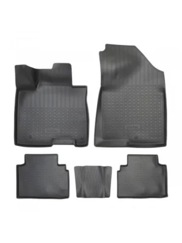 Коврики салонные (Северная Америка, длинная база) Norplast Unidec (черные) Hyundai Tucson NX4 (2020-2022)