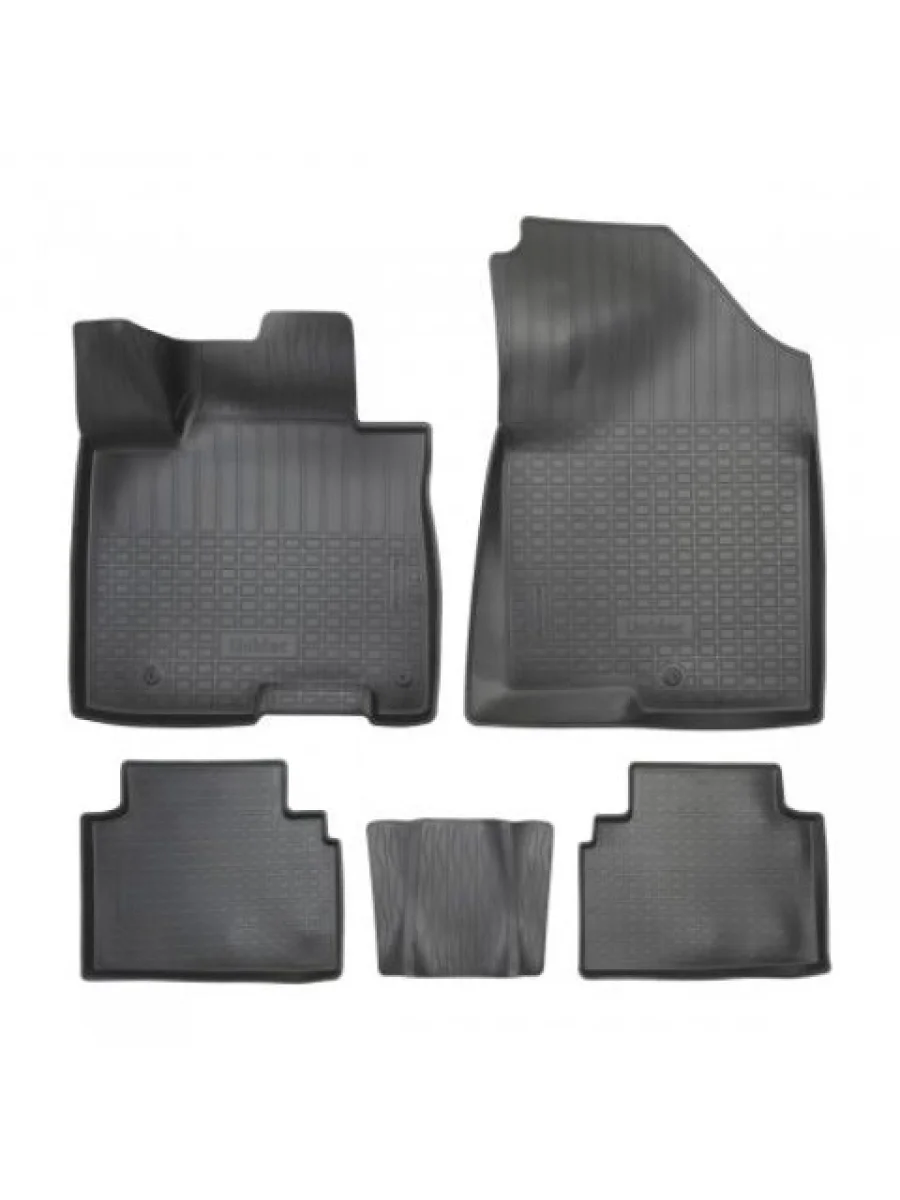 Коврики салонные (Северная Америка, длинная база) Norplast Unidec Hyundai Tucson NX4 (2020-2022) (черные)  в Керчи Республика Крым