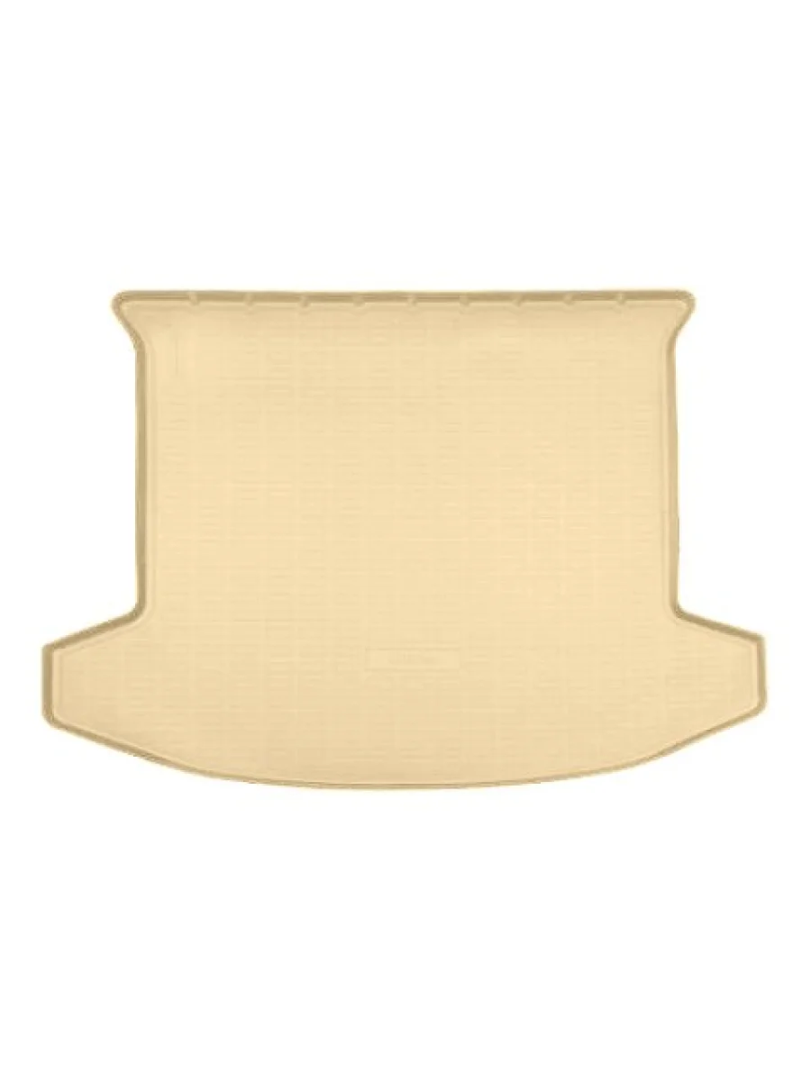 Коврик багажника (полиуретан, 5-7 мест) Norplast Unidec  Jetour X70 (2023-2025) (бежевый)  с доставкой в г. Пермь