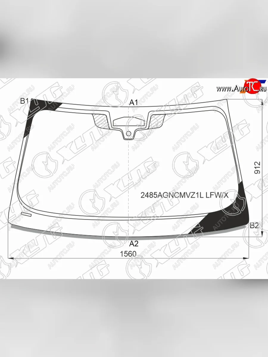 Стекло лобовое (Три камеры Датчик дождя Молдинг) BMW 5-Series 16-  M5 17-20 XYG 2485AGNCMVZ1L LFW/X  в Воронеже Воронежской области