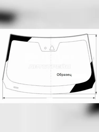 Стекло лобовое FUYAO (зеленое) KIA Rio 2 JB дорестайлинг седан (2005-2009)