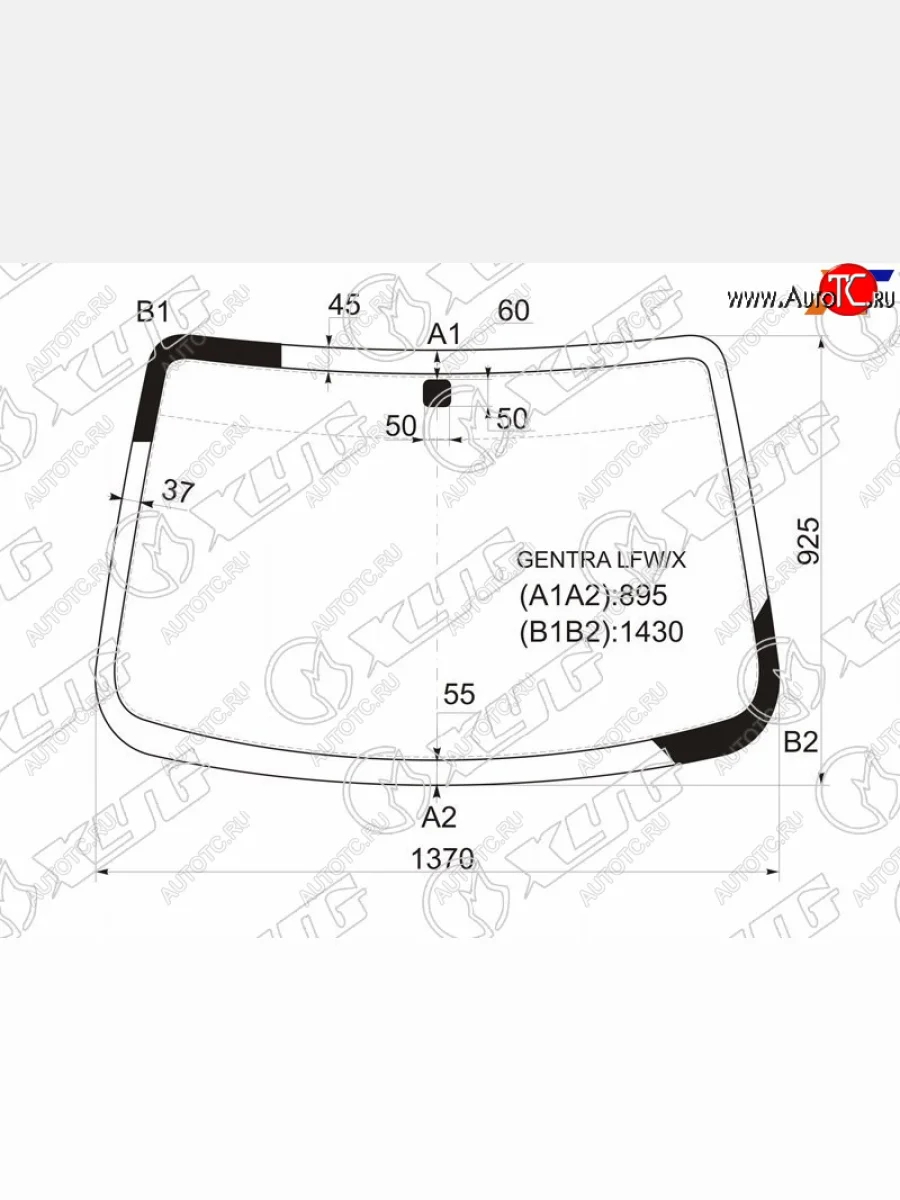 Стекло лобовое Chevrolet Aveo 02-11  Nexia 20-  Daewoo Gentra 05-11  Ravon Nexia R3 16-20  ЗАЗ В XYG GENTRA LFW/X  в Керчи Республика Крым