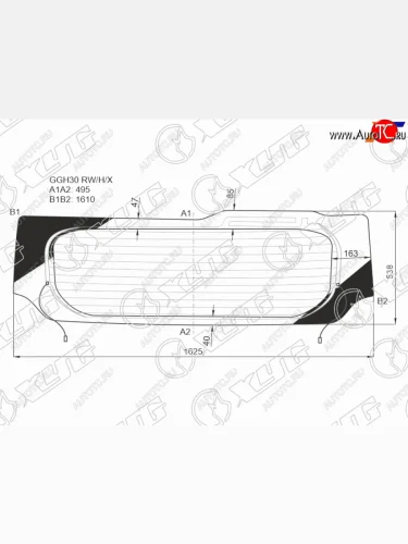 Стекло заднее (Цвет зеленый Обогрев) Toyota Alphard (H30) 15-23  Vellfire 15-23 XYG GGH30 RW/H/X