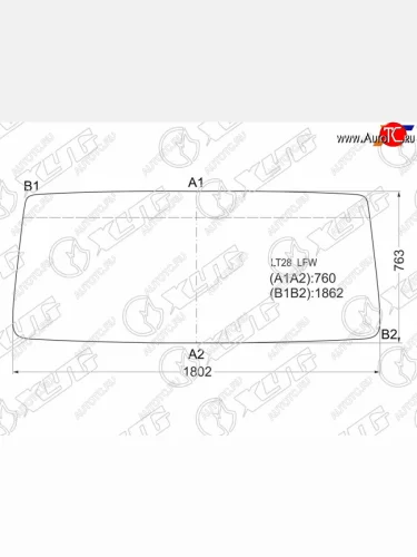 Стекло лобовое Volkswagen LT 75-96 XYG LT28 LFW
