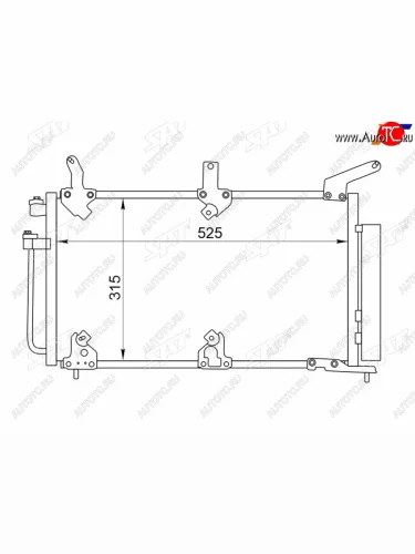 Радиатор кондиционера LADA KALINA 04-13 SAT ST-LD03-394-0
