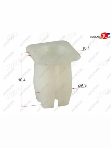 Клипса под винт FORD (1 шт.)                                                                         SAT ST-M10781