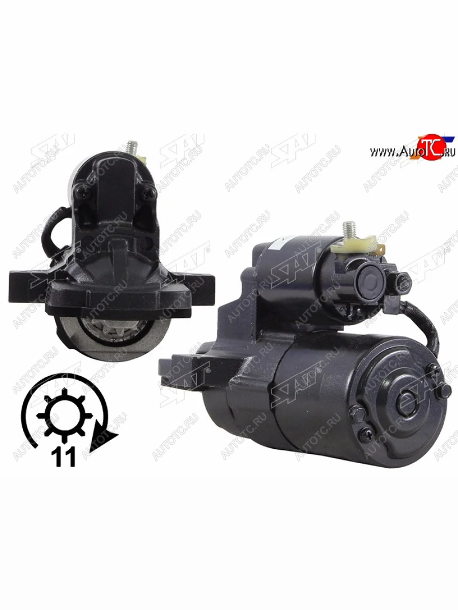 Стартер Mazda 3 03-09  6 02-12  Axela 03-09  5 04-11 (1 kW Z=11 (L=209mm)(восстановленный)) SAT ST-L813-18-400  в Воронеже Воронежской области
