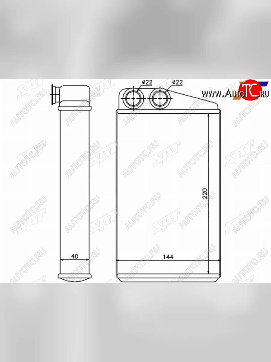 Радиатор отопителя салона  RENAULT MEGANE 02-SCENIC 03- SAT ST-RNW2-395-0  в Керчи Республика Крым