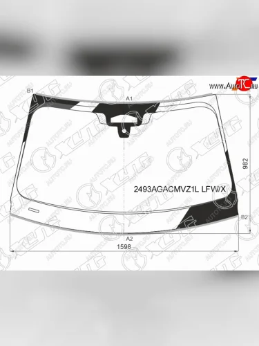 Стекло лобовое (Три камеры Датчик дождя Молдинг) BMW X5 18-  X7 18- XYG 2493AGACMVZ1L LFW/X
