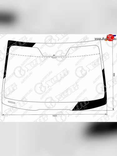 Стекло лобовое Honda Accord 02-08  Acura TSX 03-08 XYG 3986AGNBLV LFW/X