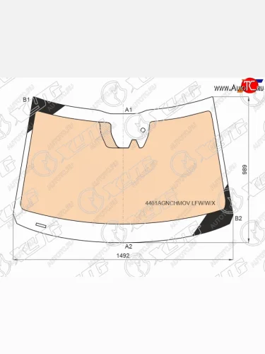 Стекло лобовое (Обогрев полный Камера Датчик дождя) Kia Seltos 19-22 XYG 4461AGNCHMOV LFW/W/X