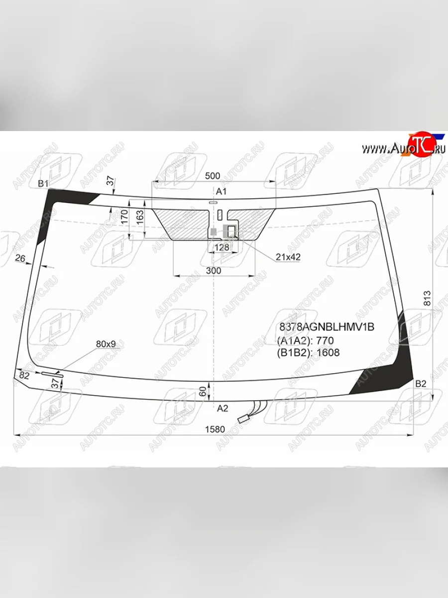 Стекло лобовое (обогрев щеток, датчик дождя) FUYAO Lexus LX570 J200 дорестайлинг (2007-2012) (зеленое)  в Перми Пермском крае