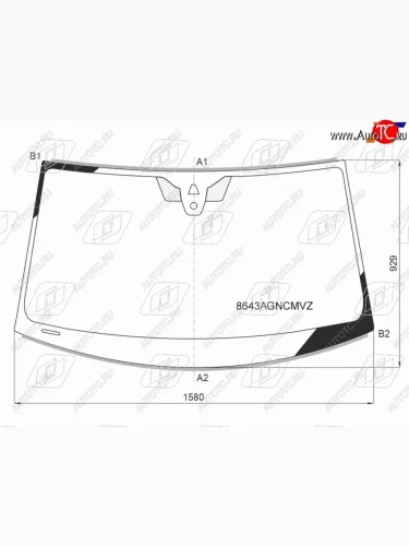Стекло лобовое (камера, датчик дождя, молдинг) FUYAO (зеленое) Volkswagen Touareg  3 CR (2018-2022) дорестайлинг