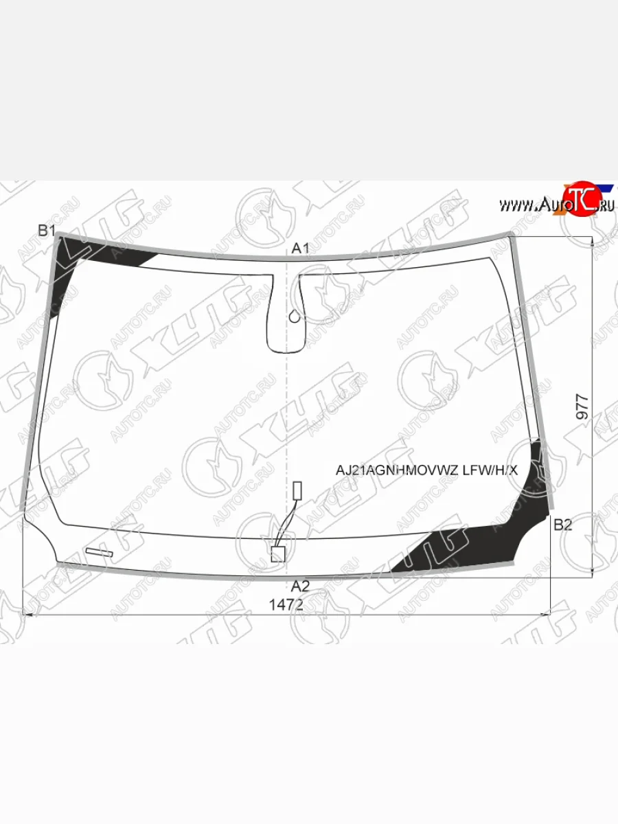 Стекло лобовое (Обогрев щеток Датчик дождя Молдинг) Jeep Compass 16- XYG AJ21AGNHMOVWZ LFW/H/X  в Воронеже Воронежской области