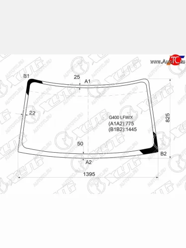 Стекло лобовое Daihatsu Grand Move 99-04  Pyzar 96-02 XYG G400 LFW/X