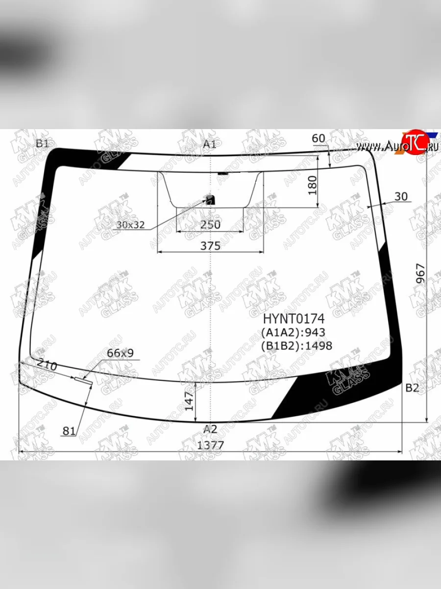 Стекло лобовое Hyundai Solaris 17-22  Accent 17-22  Solaris HS 24- KMK HYNT0174  в Воронеже Воронежской области