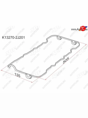 Прокладка клапанной крышки NS SR16SR18SR20 96-02 SAT K13270-2J201