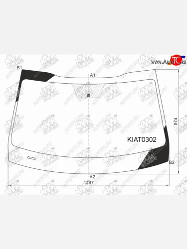 Стекло лобовое KIA K5 20-                                                                            KMK KIAT0302