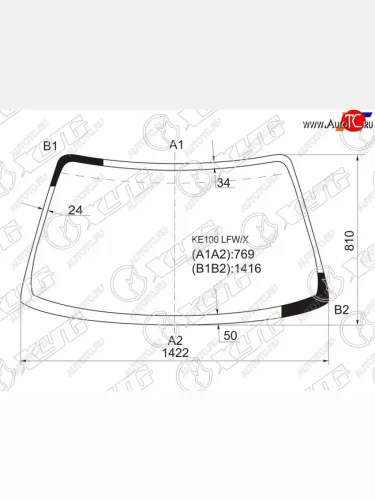 Стекло лобовое Toyota Corolla (E100) 91-02  Sprinter 93-02 XYG KE100 LFW/X