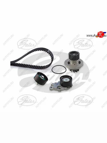 Комплект ГРМ CHEVROLET AVEOCRUZEKALOSLACETTINUBIRA 1,41,6 16V 97- (ремень, 2 ролика, помпа) GATES KP15419XS-2