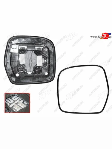 Левое полотно зеркала (с обогревом) SAT Toyota Land Cruiser Cygnus  j100 (1998-2003) дорестайлинг