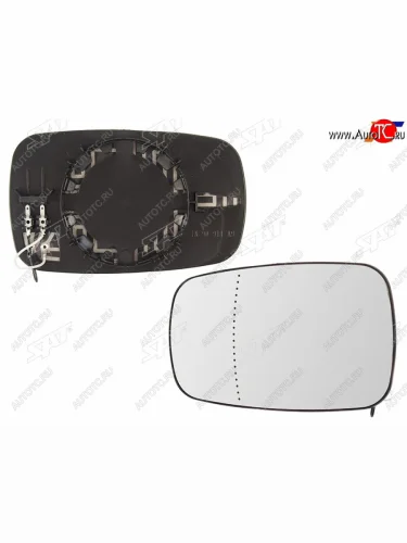 Правое полотно зеркала (асферическое с обогревом) SAT Renault Megane седан  дорестайлинг (2002-2006)