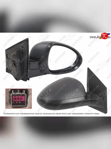 Правое зеркало (обогрев, регулировка 5 контактов) SAT Chevrolet Aveo T300 хэтчбек (2011-2015)