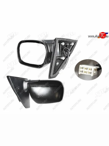 Правое зеркало (обогрев, регулировка, 5 контактов) SAT Toyota RAV4 CA20 3 дв. дорестайлинг (2000-2003)