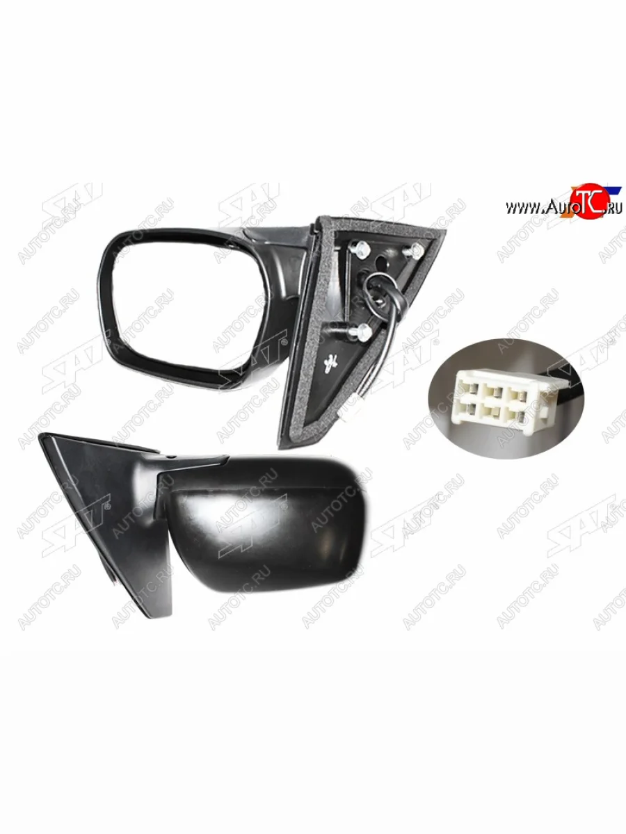 Правое зеркало (обогрев, регулировка, 5 контактов) SAT Toyota RAV4 CA20 3 дв. дорестайлинг (2000-2003) (неокрашенное)  в Самаре Самарской области