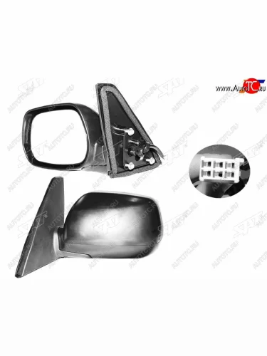 Левое зеркало (обогрев, регулировка, 5 контактов) SAT Toyota RAV4 CA20 3 дв. дорестайлинг (2000-2003)