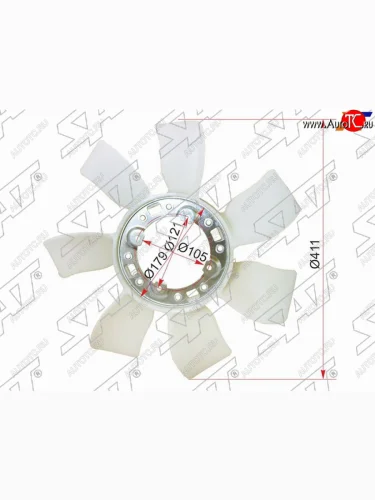 Крыльчатка вентилятора TOYOTA 1G-FE SAT ST-16361-70040