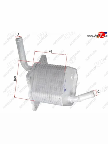 Радиатор масляный TOYOTA FORTUNER 15-HIACE 19-HILUX 15- SAT ST-205-0003