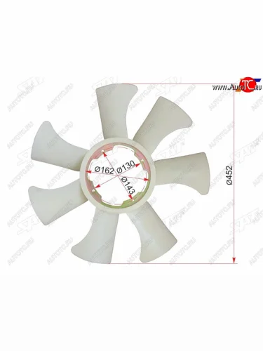 Крыльчатка вентилятора NISSAN PATROL Y60, SAFARI Y60, TERRANO D21, TERRANO2 R20, MISTRAL R20, DATSUN SAT ST-21060-03J00