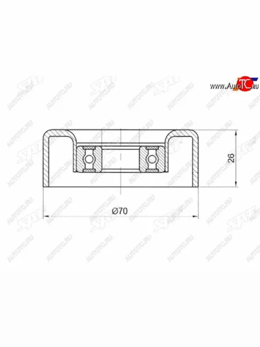Ролик приводного ремня натяжителя HYUNDAI I30SANTA FETUCSONKIA SPORTAGE 2,0D SAT ST-25281-27001