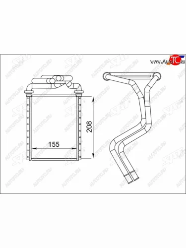Радиатор отопителя салона TOYOTA SIENNA 06-10 SAT ST-87-0046