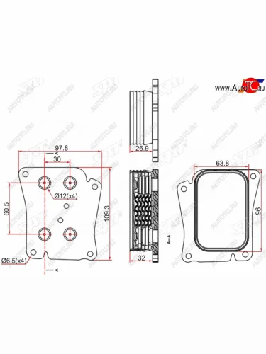 Радиатор масляный MERCEDES C-CLASS W203 00-06C-CLASS W204 06-13E-CLASS W211 02-09 SAT ST-A2711880401