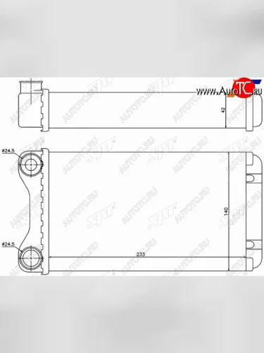 Радиатор отопителя салона  AUDI A4S4 00-09SEAT EXEO 09- SAT ST-AU26-395-0
