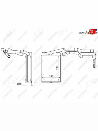 Радиатор отопителя салона FORD FUSIONFIESTA 02- SAT ST-FD08-395-0