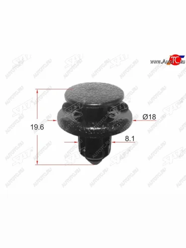 Клипса крепежная SAT ST-KJ-690 (1 шт.)                                                               SAT ST-KJ-690