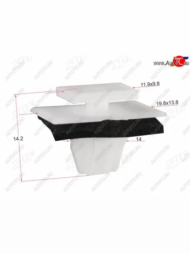 Клипса молдинга кузова HYUIDAIKIA (1 шт.) SAT ST-M11310