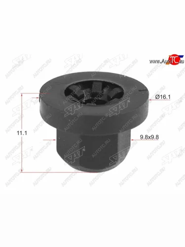 Гайка пластиковая BMWCHEVROLETMERCEDESGM (1 шт.)                                                  SAT ST-M11351