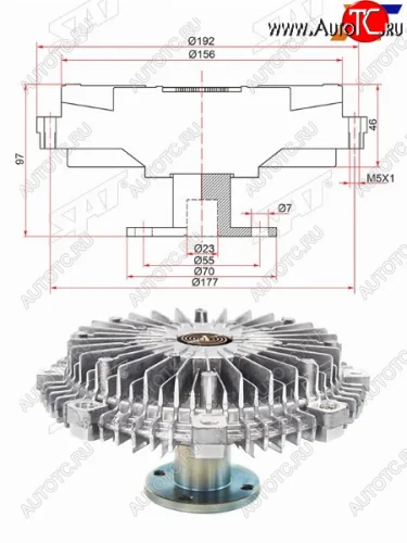 Вискомуфта MITSUBISHI PAJERO III 00-06PAJERO IV 3.0 3.5 SAT ST-MD356867