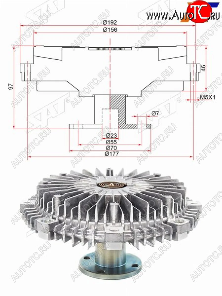 Вискомуфта MITSUBISHI PAJERO III 00-06PAJERO IV 3.0 3.5 SAT ST-MD356867  в Самаре Самарской области