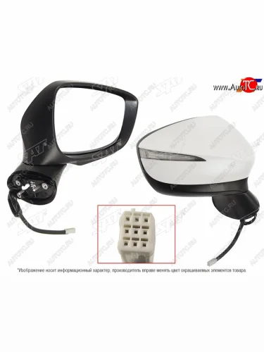 Правое зеркало (регулировка, обогрев, поворот, складное, 8 контактов) SAT Mazda CX-5 KE рестайлинг (2015-2017)
