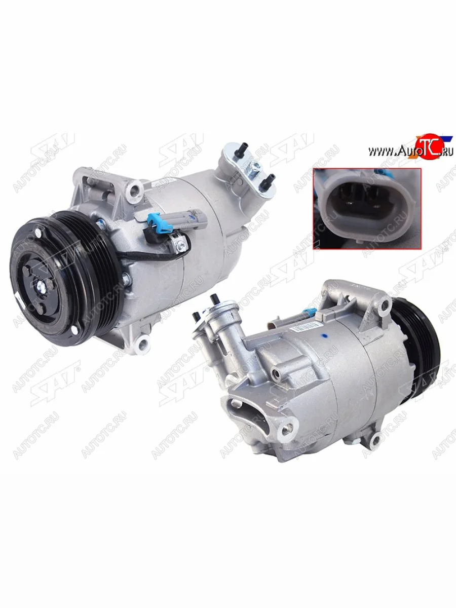 Компрессор кондиционера Opel Astra 98-13  Zafira 99-14  Astra Family 11-14  Astra GTC 04-15 SAT ST-OP49-396-0  в Самаре Самарской области